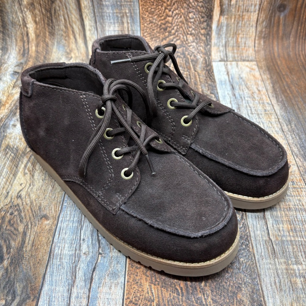 Koolaburra by UGG Mens 10 Brown Suede Moc Toe Chukka Boots 1105990